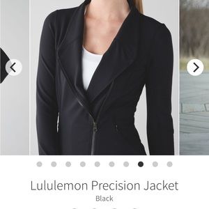 Lululemon Precision Jacket EUC 6 Black